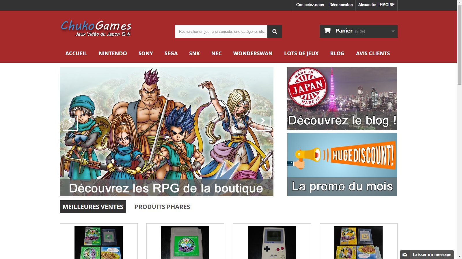 Premier web-design de Chukogames