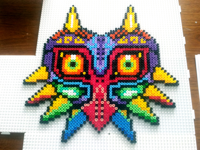 Le masque de Skull Kid du jeu Zelda Majora's Mask