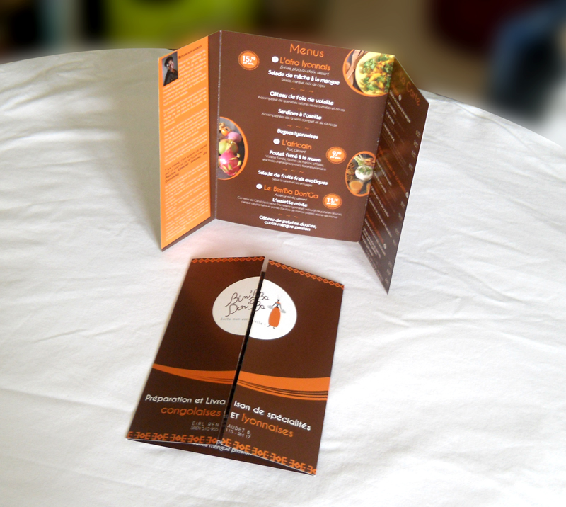 plaquette menus