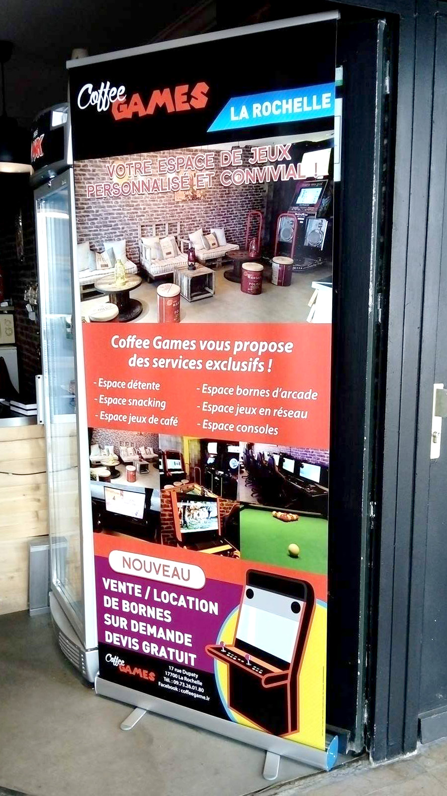 Roll-up pour l'évenementiel et les conventions du Coffee 