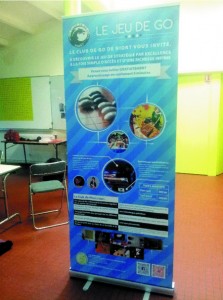 Roll-up pour le Club de Go de Niort lors de conventions.