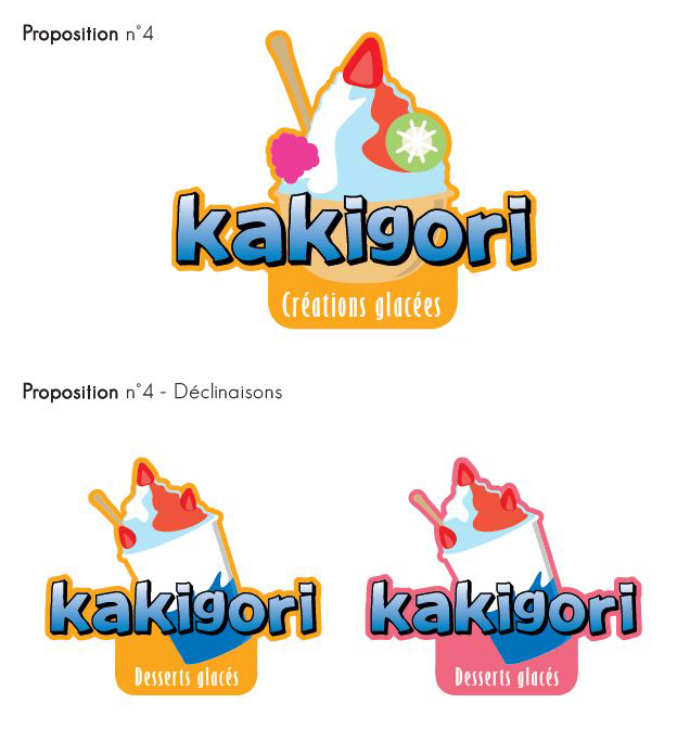 Quatrième proposition de logotype pour Kakigori