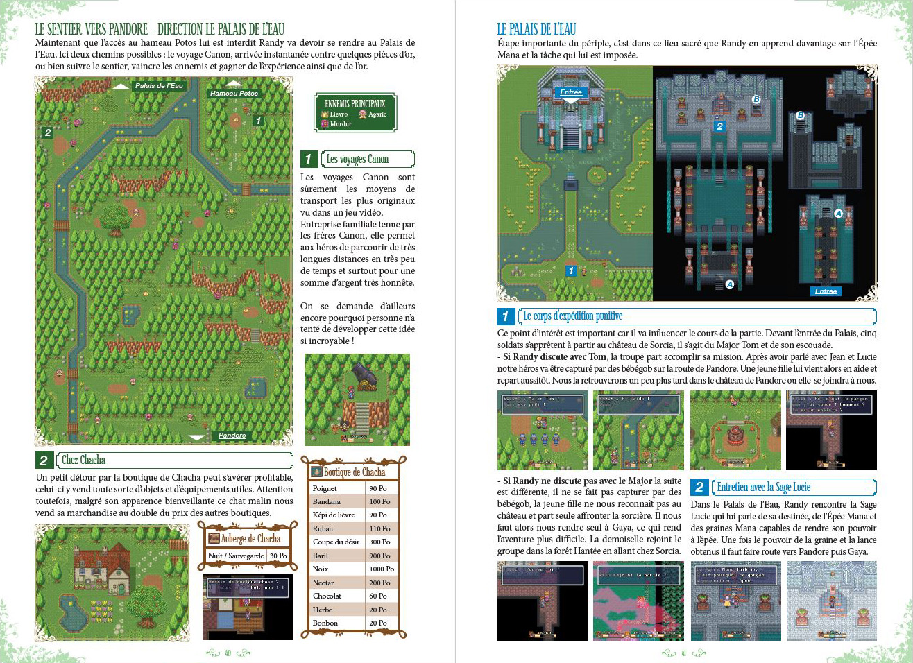 Extrait de la solution du Guide Deluxe Secret of Mana