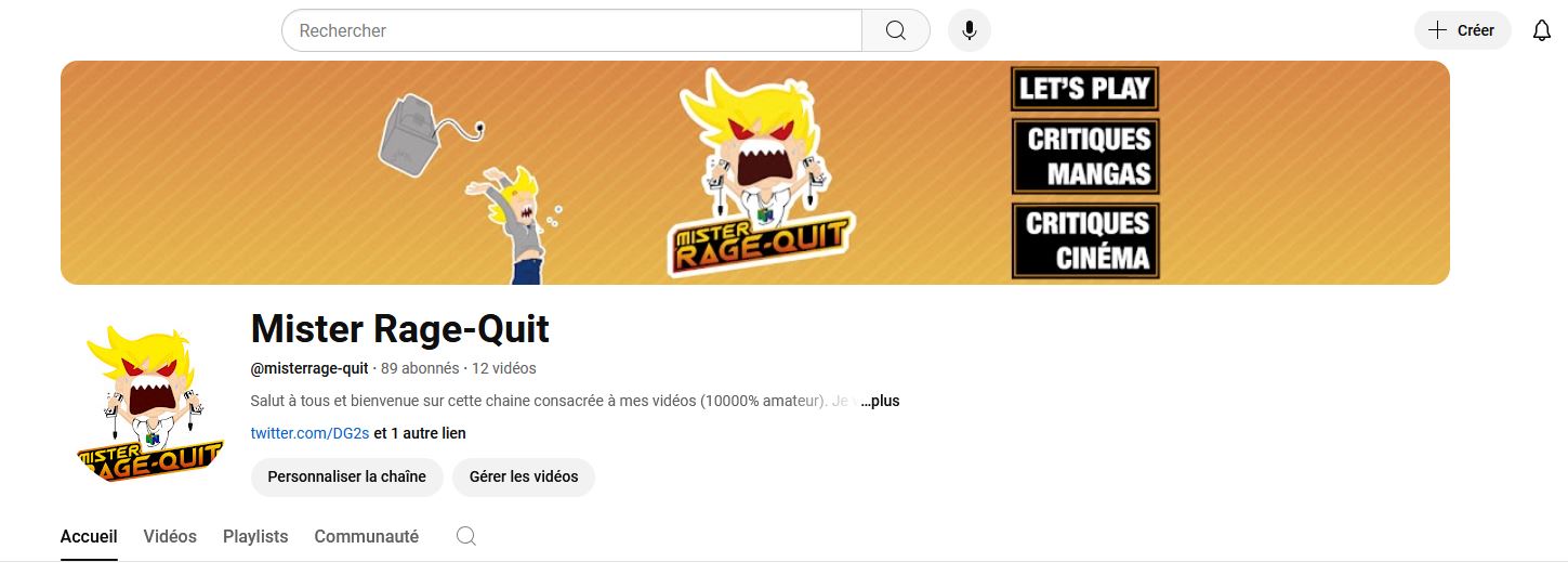 Bannière chaine Youtube