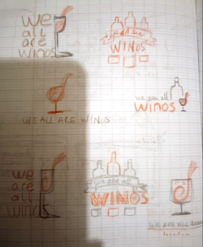 Esquisse logotype Winos